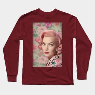 1950s Glam Woman Long Sleeve T-Shirt